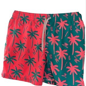 CHUBBIES THE SNACK BARS 5.5" CLASSIC SWIM TRUNK, LARGE.  EUC Neon!